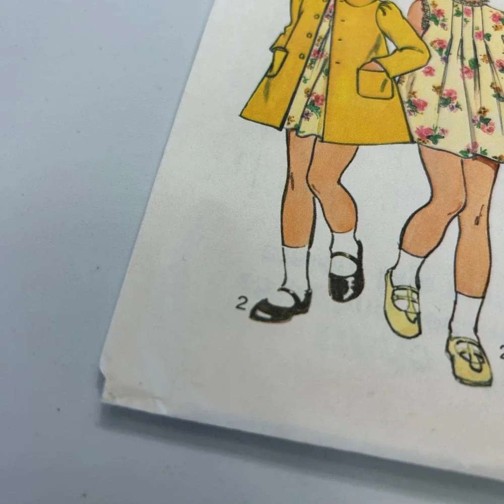 Simplicity Vintage 1970's Pattern #6182 Girls‎ Dress and Coat Size 4
